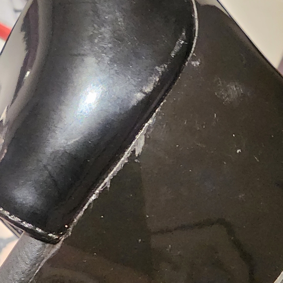 Pleaser Patent Peep Toe Platform Heels - Picture 12 of 15